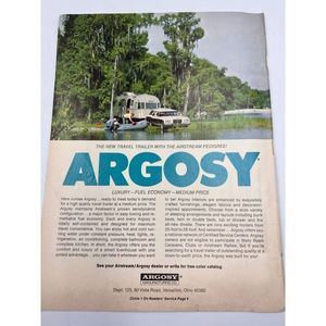 Travel Trailer Airstream Wood Panel Wagon Camper Original Magazine Print Ad